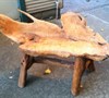 Indonesian tree root bench for the Love Garden